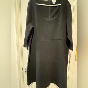 Old Navy 3/4 Sleeve Black Dress